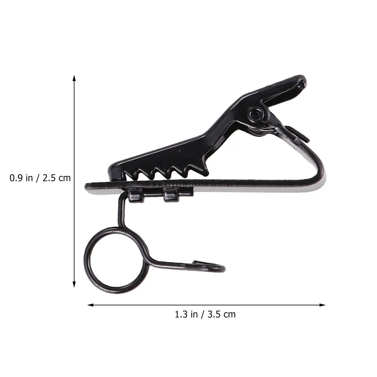 

24Pcs Microphone Lapel Tie Clip Universal Mini Lapel Lavalier Microphone Mic Clip Iron Clip Black(12Pcs Clips + 12Pcs Sponge Cov