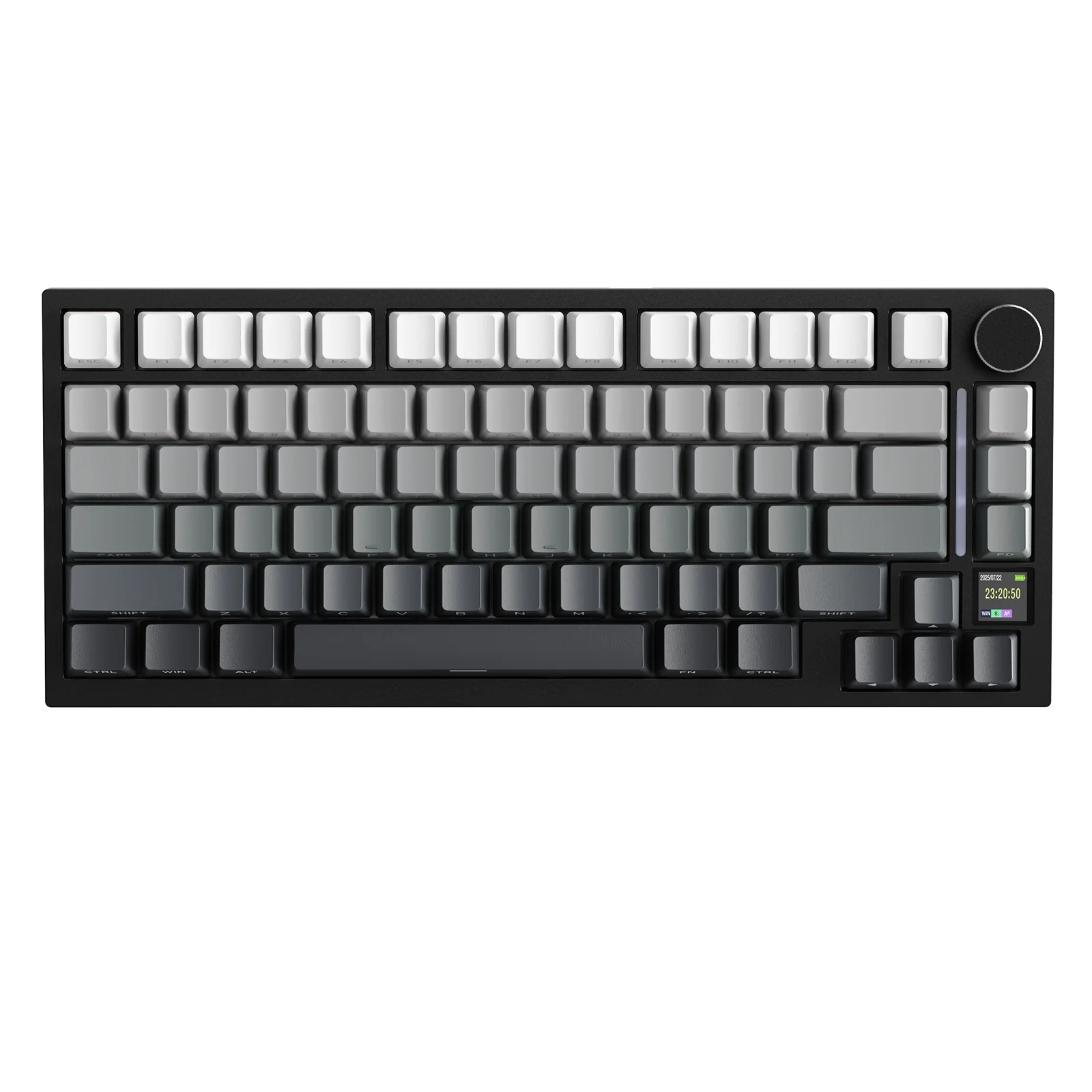 Attack Shark X820Ultra Draadloos 75% mechanisch gamingtoetsenbord met scherm en knop Hot-swappable 2,4GHz/BT/bedraad RGB