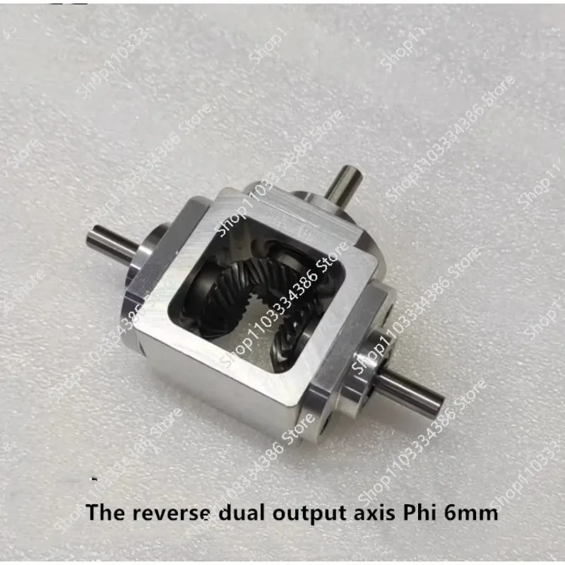 Right Angle Drive Variable Speed Bevel Gearbox 1:1 Bevel Gearbox Steering Ratio T-Cross 90 Degree Corrector 6MM Load 20KG