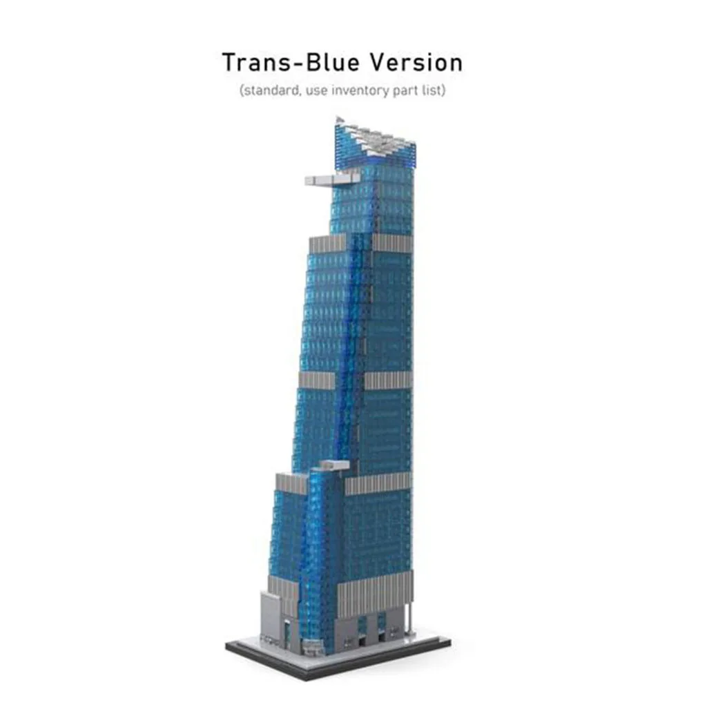 MOC TT027 30 Hudson Yards 1:800 Scale Model With PDF Drawings Building Blocks Bricks Kids DIY Toys Birthday Christmas Gifts