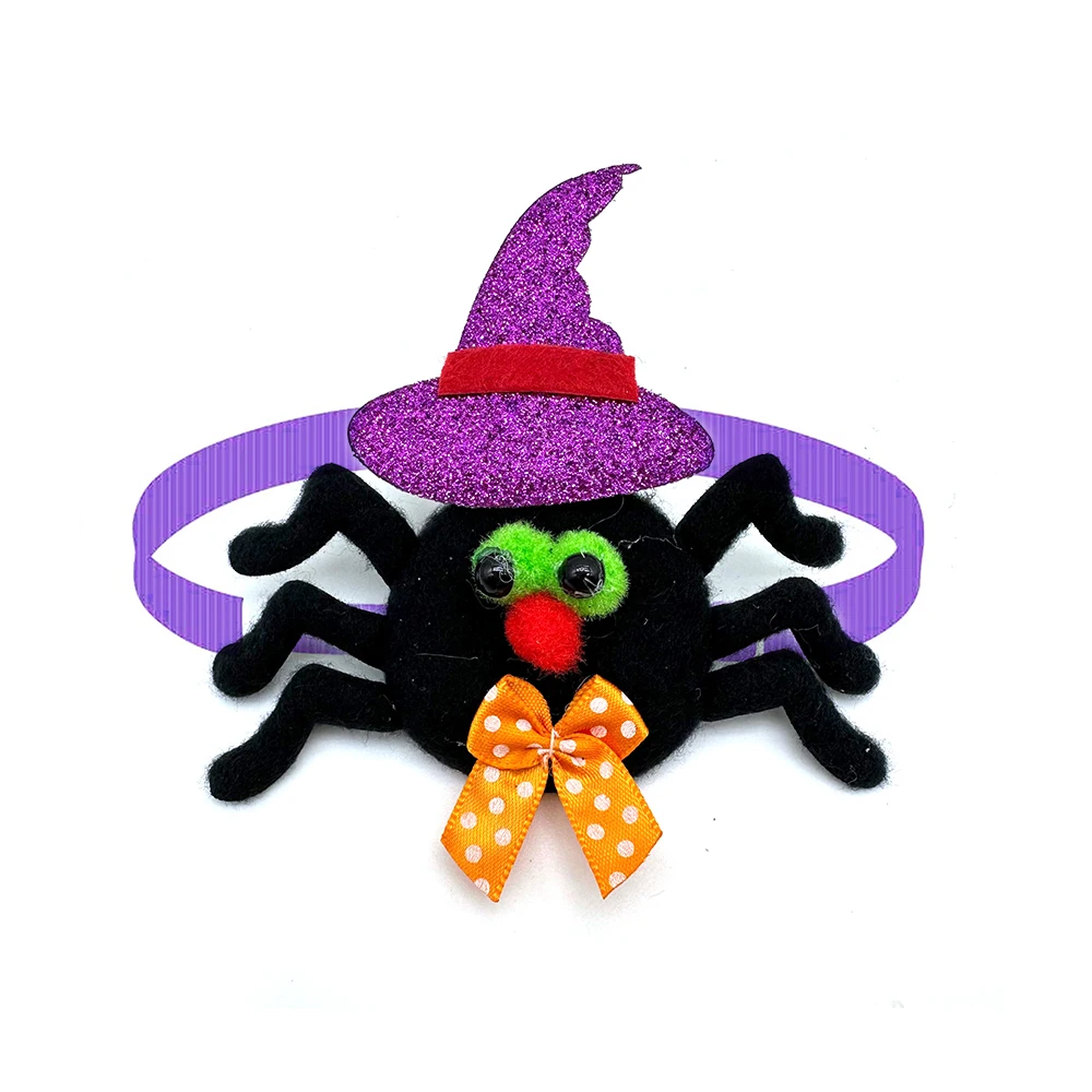 50/100 stücke Halloween Mode Haustier Hund Pflege Bowtie Kürbis Geister Stil Kleine Hund Katze Fliege Krawatte für Hunde haustier Dekoration – Detail 4