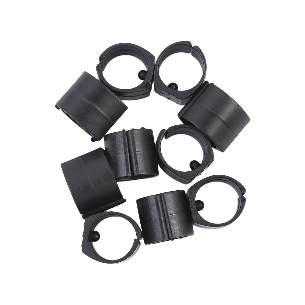 U Shaped 10pcs Furniture Feet Floor Glides Floor Protector Tubing Caps Stool Pipe Clamp Damper Chair Leg Pad Tube Rear Pad