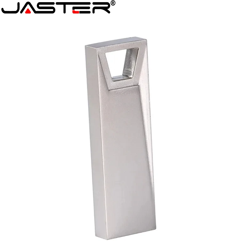 JASTER stik memori USB 2.0 logam, Flash Drive 128gb warna-warni kreatif 64GB tahan air hadiah bisnis Pen Drive 32GB 16GB 8GB