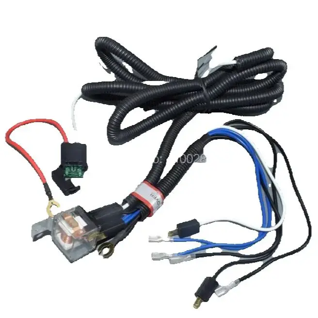 worldgolden Universal 12V Electric Horn Relay Wiring Harness Kit For Grille Mount Blast Tone Horns Car High Quality