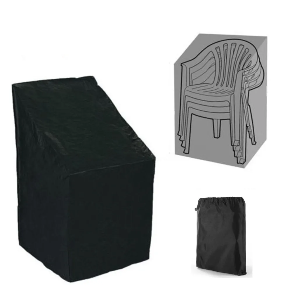 Outdoor Garden Chair Dust Cover with Storage Bag Furniture Waterproof Dustproof Protector Chair Storage Organizer