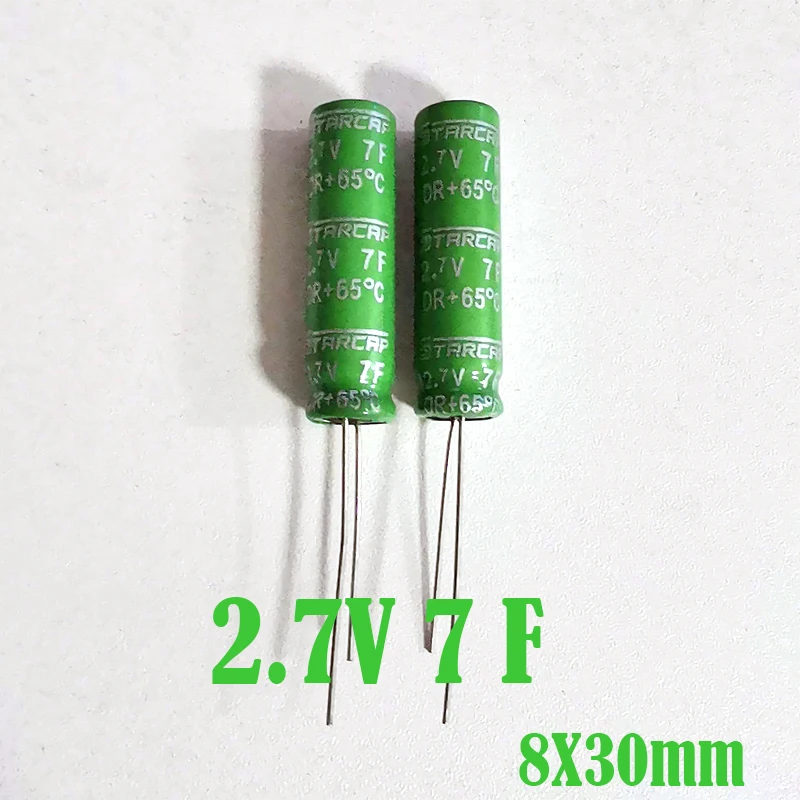 KORCHIP  2.7V 7F 8X30mm capacitor KORCHIP capacitor 7F 2.7V