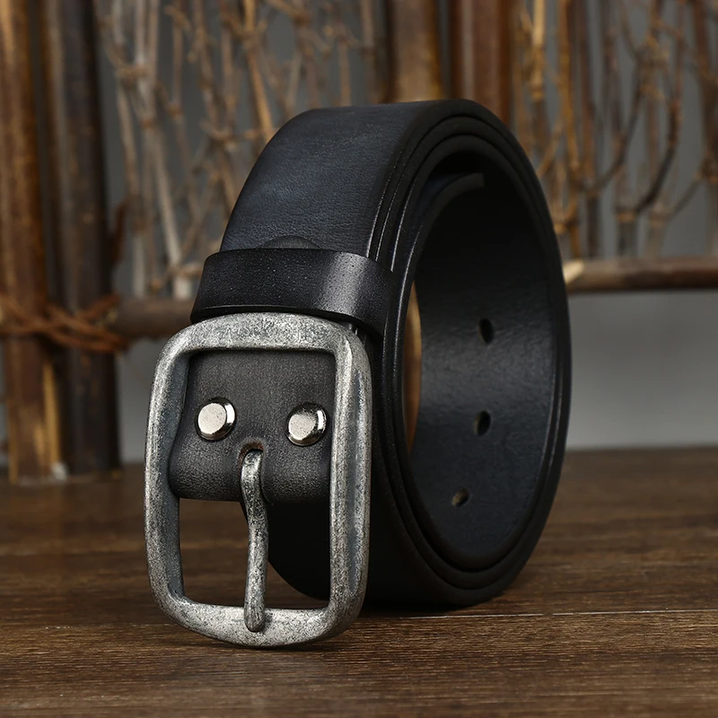 handmade-washed-american-style-men's-belt-genuine-top-layer-cowhide-leather-buckle-jeans-waist-belt-fashionable-vintage
