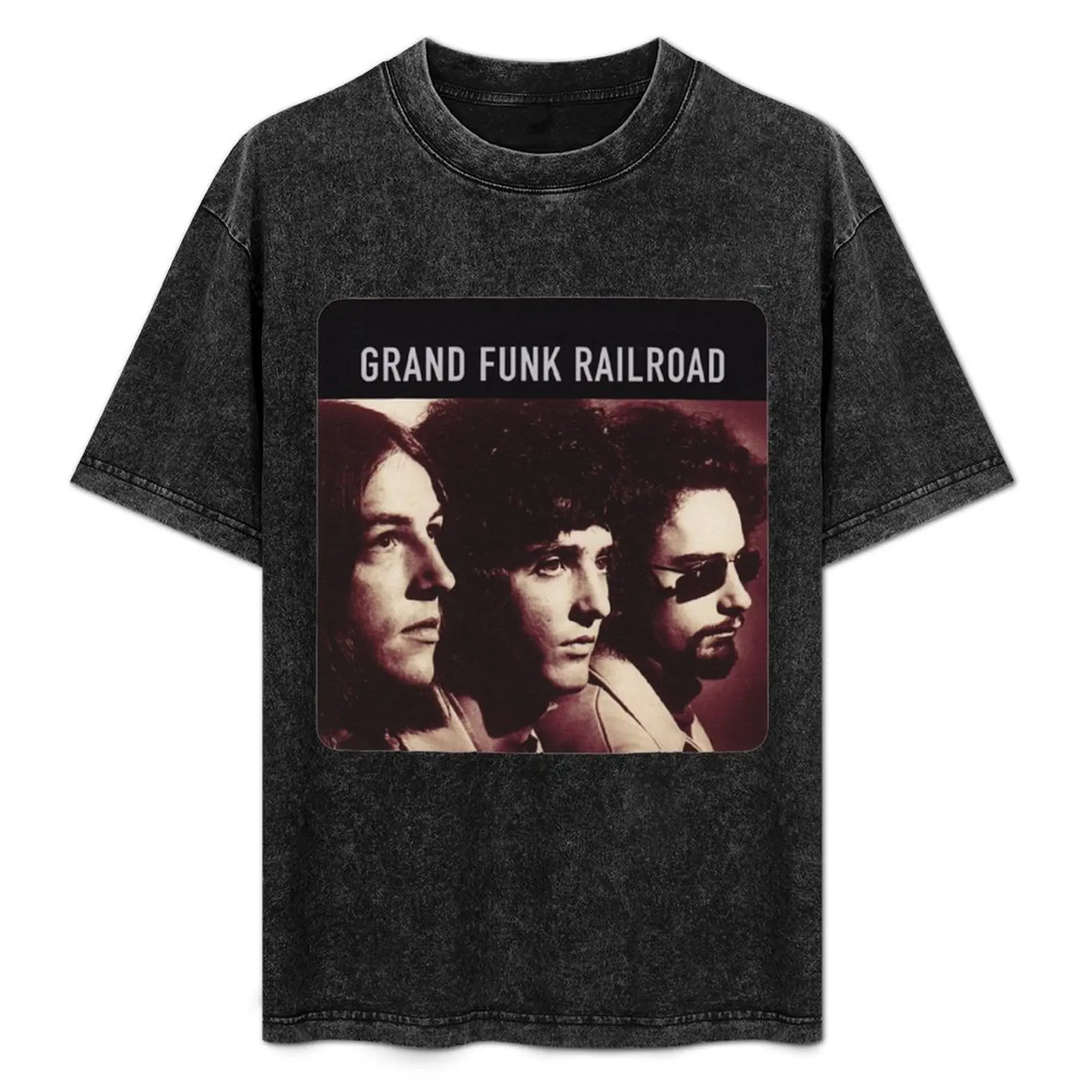 

Grand Funk - Power Rock & Roll. T-Shirt Big Size Short Sleeve Tee for Men