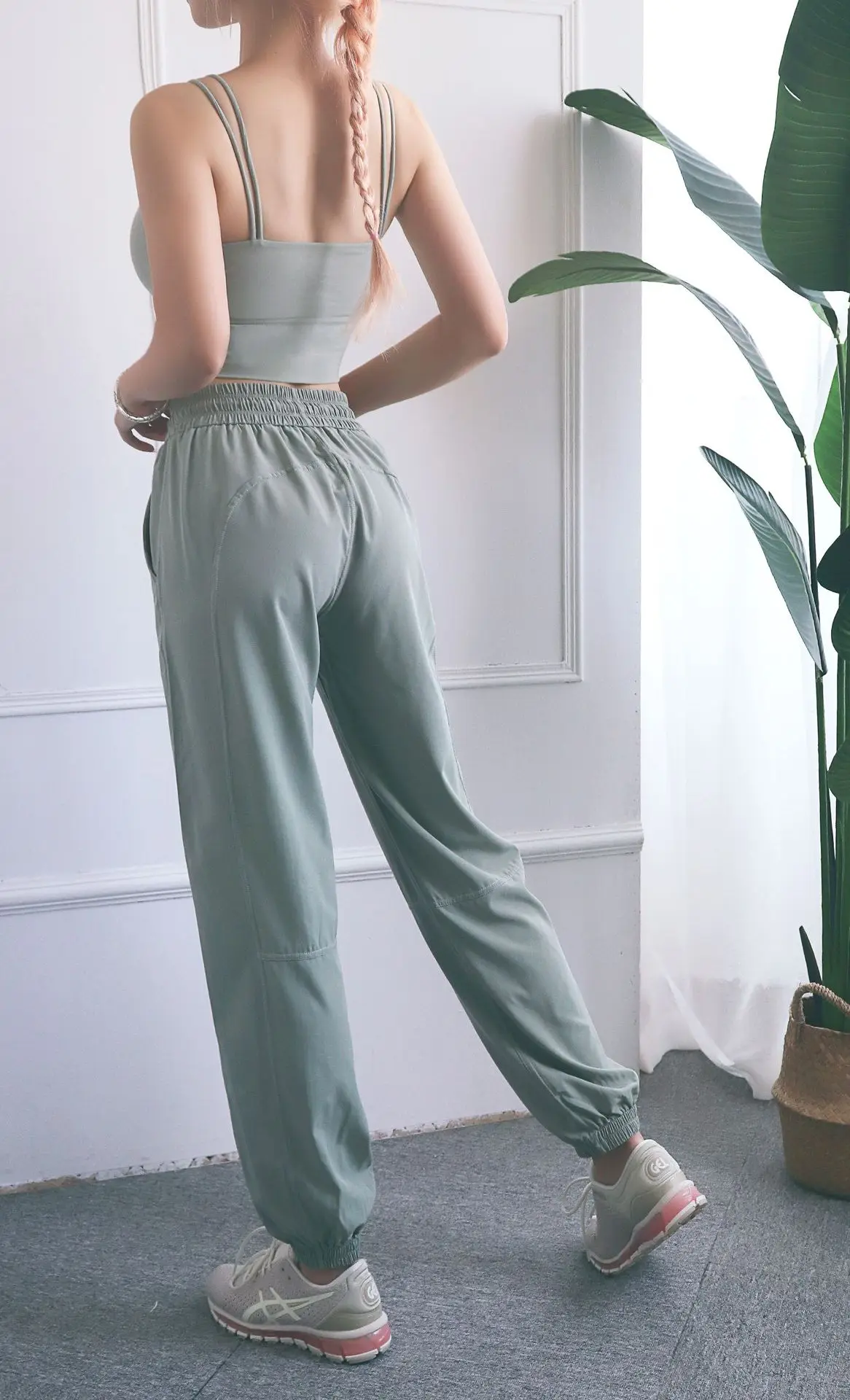 Sun Protection Quick-Dry Loose Fit Fitness Running Sports Women Summer Jogger Casual Thin Narrow Wide-Leg Pants
