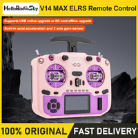 HelloRadio V14 MAX ELRS RDC/HALL color shell version Remote Control Programmable LED rocker folding T-shaped antenna