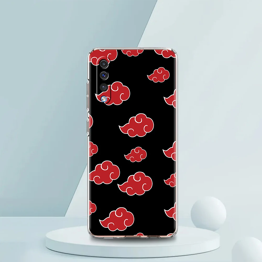 A-Akatsuki Cloud Transparent Phone Case for Samsung Galaxy A12 A50 A52 A70 A40 A10 A20 A30 A02 A03S A04 Cover Silicone Shell Bag