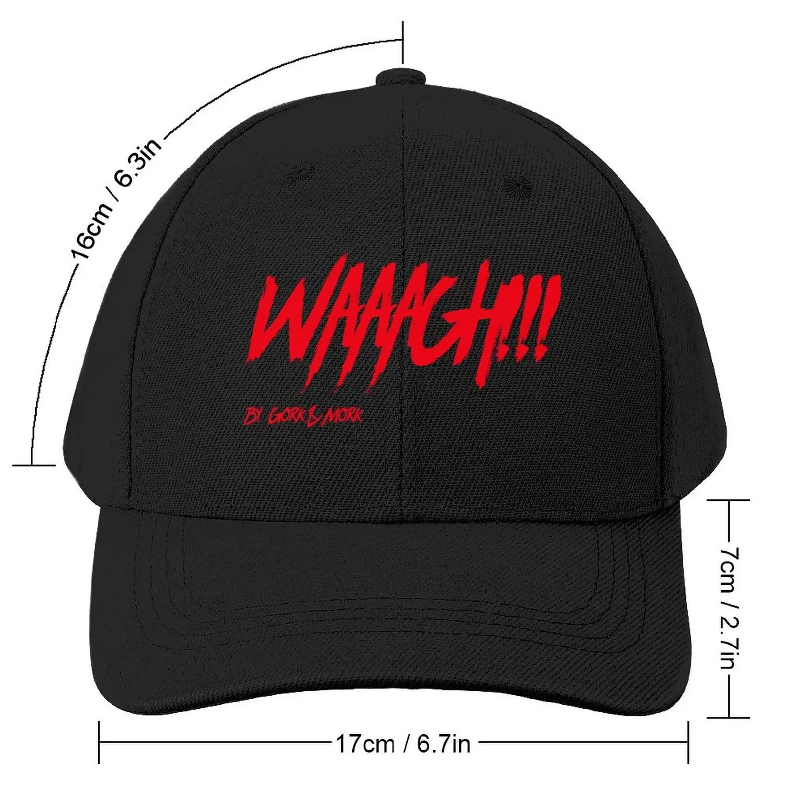 Waaagh!!! By Gork&Mork - Red Baseball Cap Fashion Beach Hat Man For The Sun tea Hat Luxury Man Hat Women Beach Fashion Men's