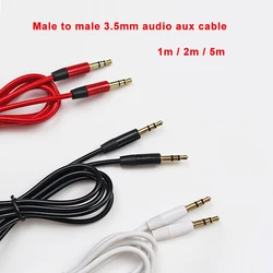 Erkek 3.5mm ses aux kablosu 1m 35 jack 3.5mm jack araba aux kablosu iPhone kulaklık beats hoparlör aux kablosu MP3/4