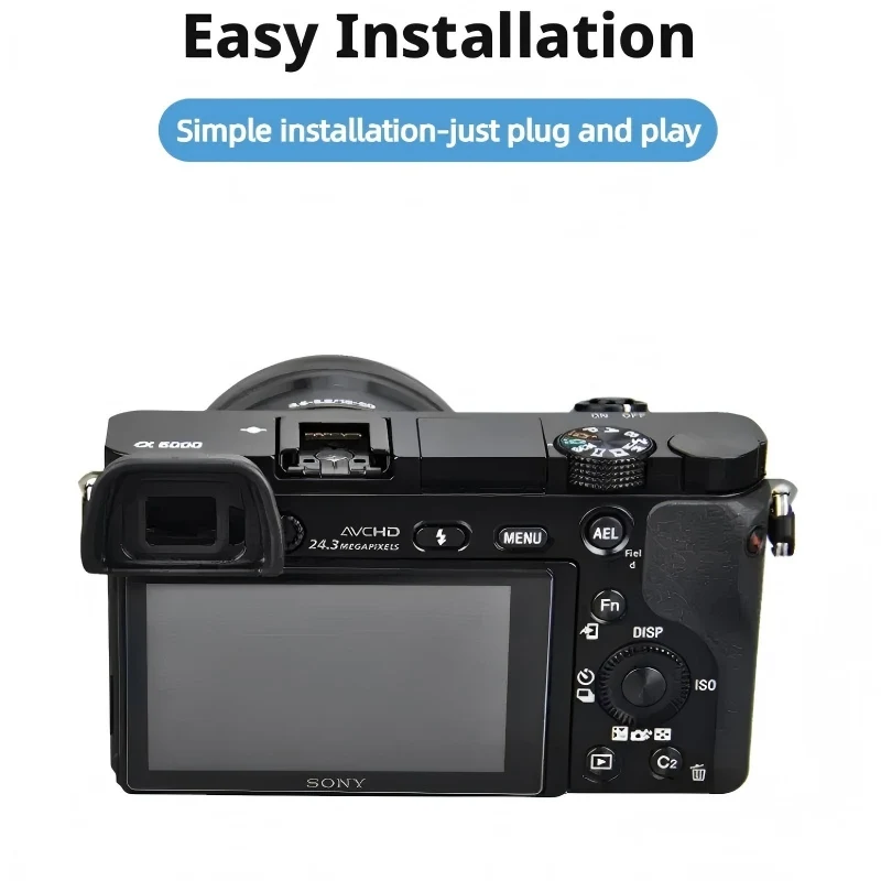 EP10 Eyecup Replacement ABS Hard Plastic Stray Light Blocking for Sony A6000 A6300 NEX-3/5/6/7 C3 A3000 A3500 A5100 Viewfinder