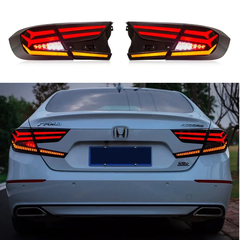 

Auto Taillight Led Rear Tail Lights Turn Signal Light Brake Parking Lamp Driving Lamps For Honda Accord 2018-2021 Accessories