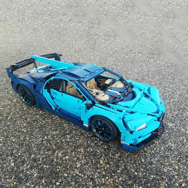 

132 шт. MOC BUGATTIss VISION GT Технические строительные блоки Рождественский подарок Сборная игрушка для развития терпения и концентрации