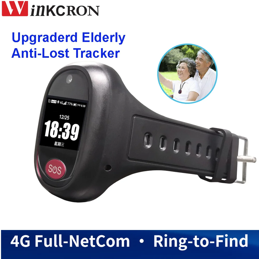 Image of 2025 Ältere 4G GPS Tracking V45 Anhänger Smart Wasserdicht IP67 SOS Tracker Gerät Touch HD Kamera Anruf Gesundheits Management locator