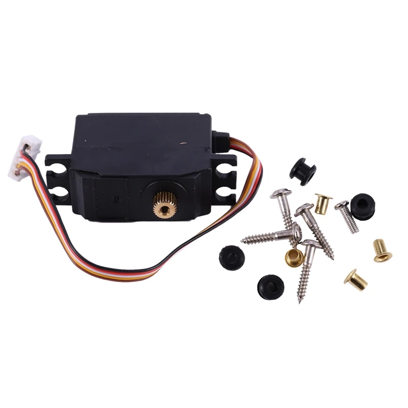 Servomotor eléctrico para Wltoys 12428 12423 25G, engranaje de dirección de Metal mejorado, Servo RC, coche, camión, piezas de vehículos, accesorio