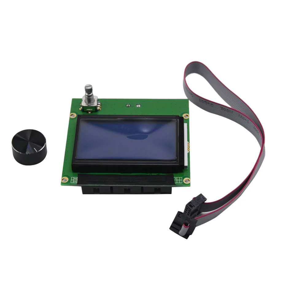 12864 LCD Screen Controller RAMPS 1.4 Display Blue Screen+Cable For 3D Ender-3/CR-10/10S Printer Parts