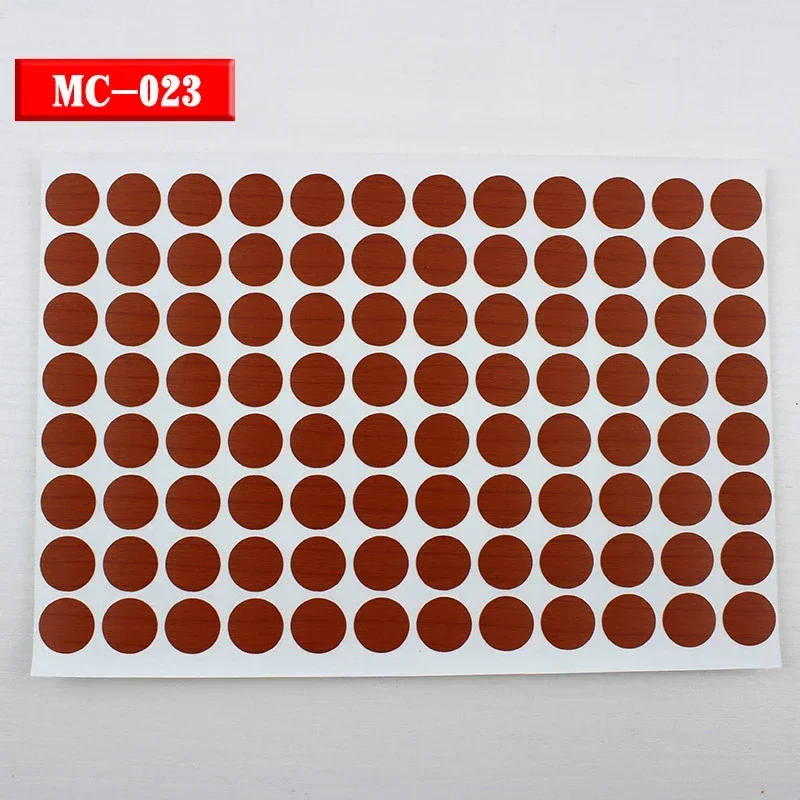 96 Stück 15 mm Holzmöbel, selbstklebende Schraubverschluss-Abdeckung, Lochaufkleber, Holzhandwerk, Schreibtisch, Schrank, Schublade, Kunstaufkleber, Ornament