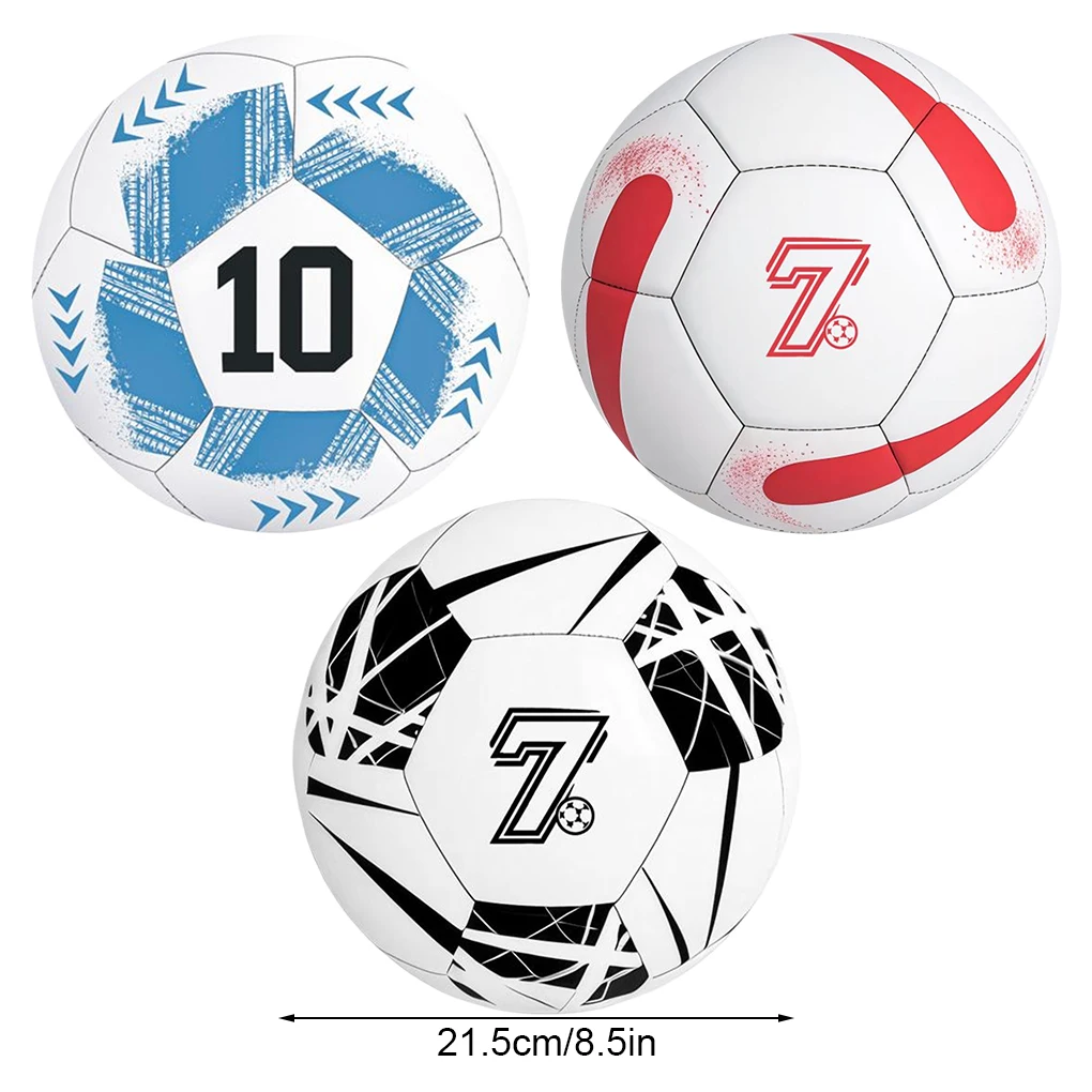 Pallone da calcio per allenamento di calcio di dimensioni standard 5 Pallone da calcio a quattro strati e prova Taglia 5 cucitura a macchina rosso