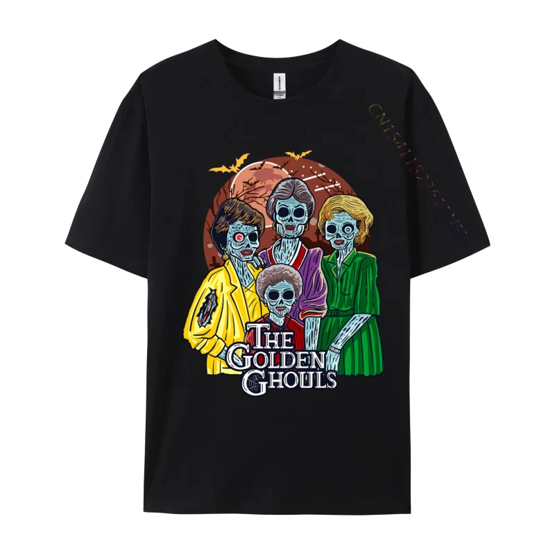 

The Golden Ghouls Halloween Casual The Golden Ghouls Halloween Adult T-Shirt Fashionable Autumn Premium Cotton Tops Shirts