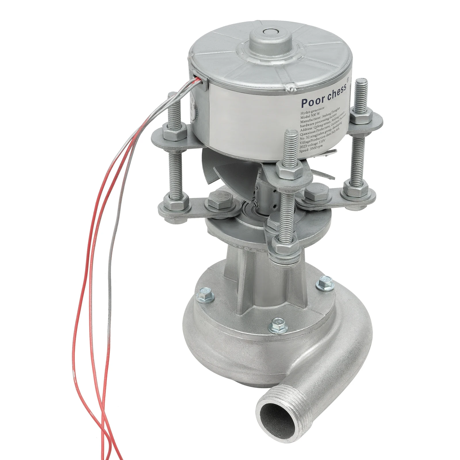 Micro Hgenerator 500 Watts 50hz 110 Volts High Power with Monitoring