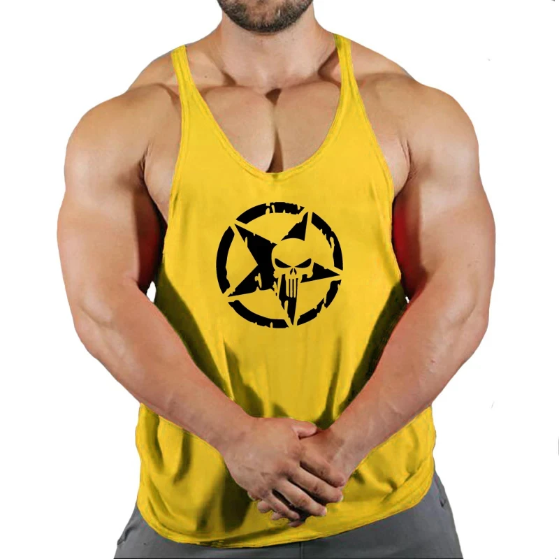 Singlet Men Bodybuilding and Fitness Stringer Gym Clothes Undershirt Shirt Tank Top Vest Clothing Man Gyms Singlets Muscular