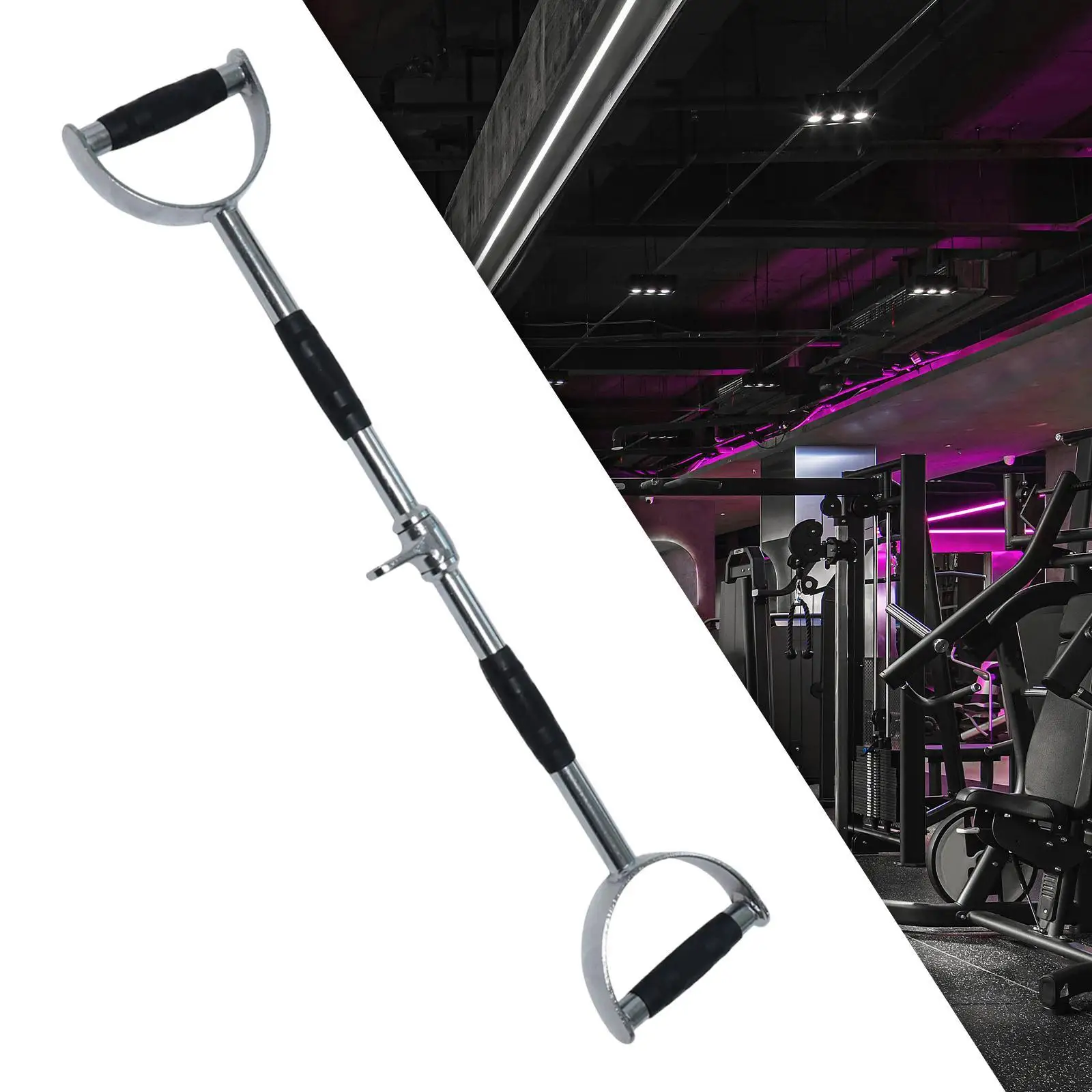 

LAT Pull Down Bar Steel Tricep Press Down Bar for Strength Training Workout