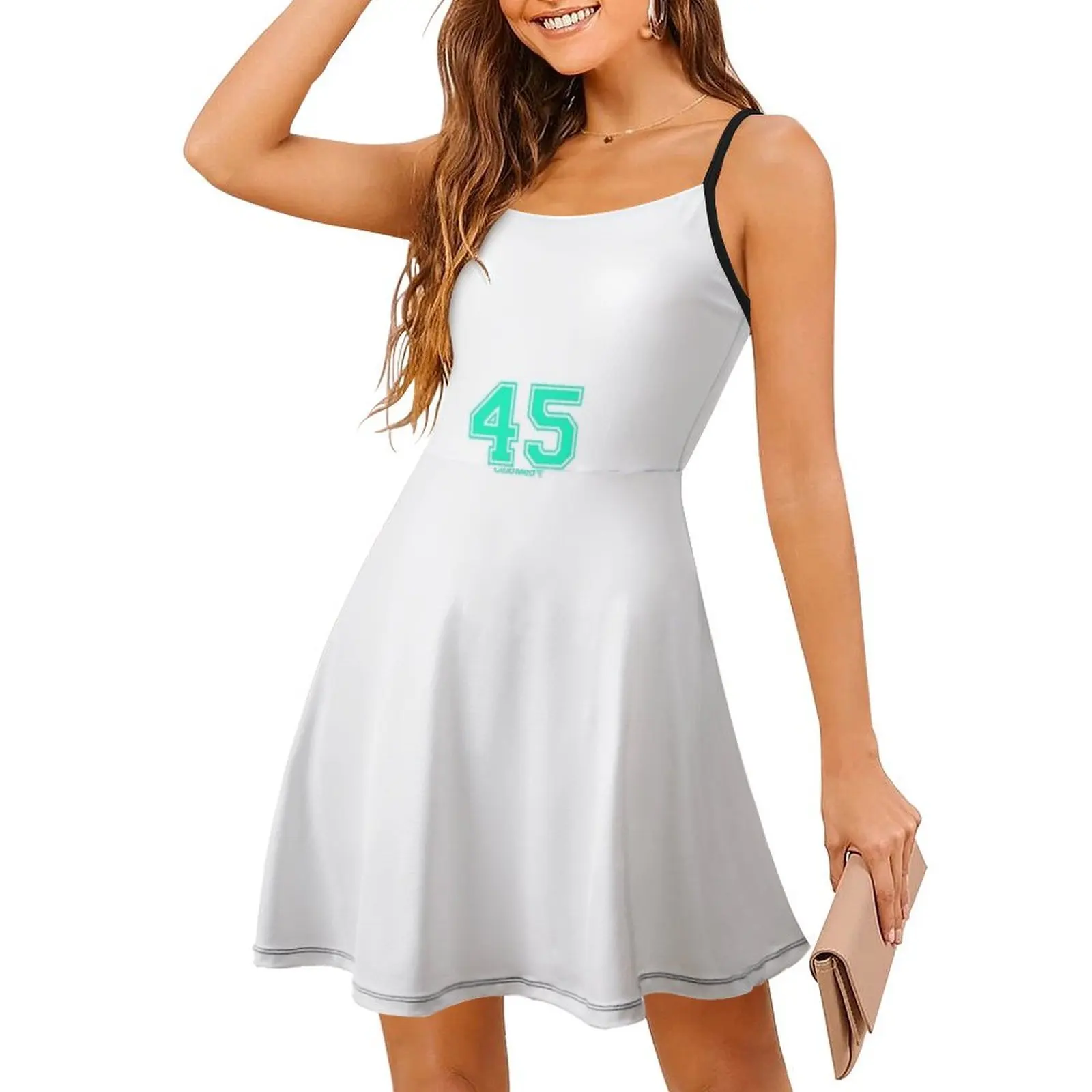 عدد 45 نادي ميد الأزهار سموك فستان للنساء الربيع الصيف فستان كاجوال للحزب نادي ميد 45 عطلة Kemer اليونان المرأة #3