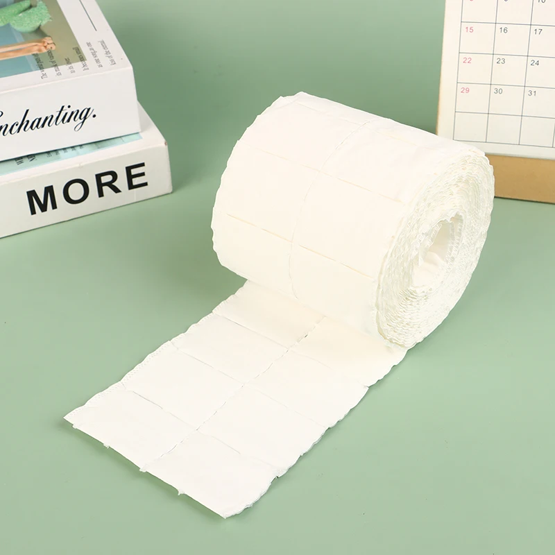 300Pcs/roll Nail Cotton Wipes UV Gel Nail Tips Polish Remover Cleaner Lint Paper Pad Soak Nail Art Cleaning Manicure Tool