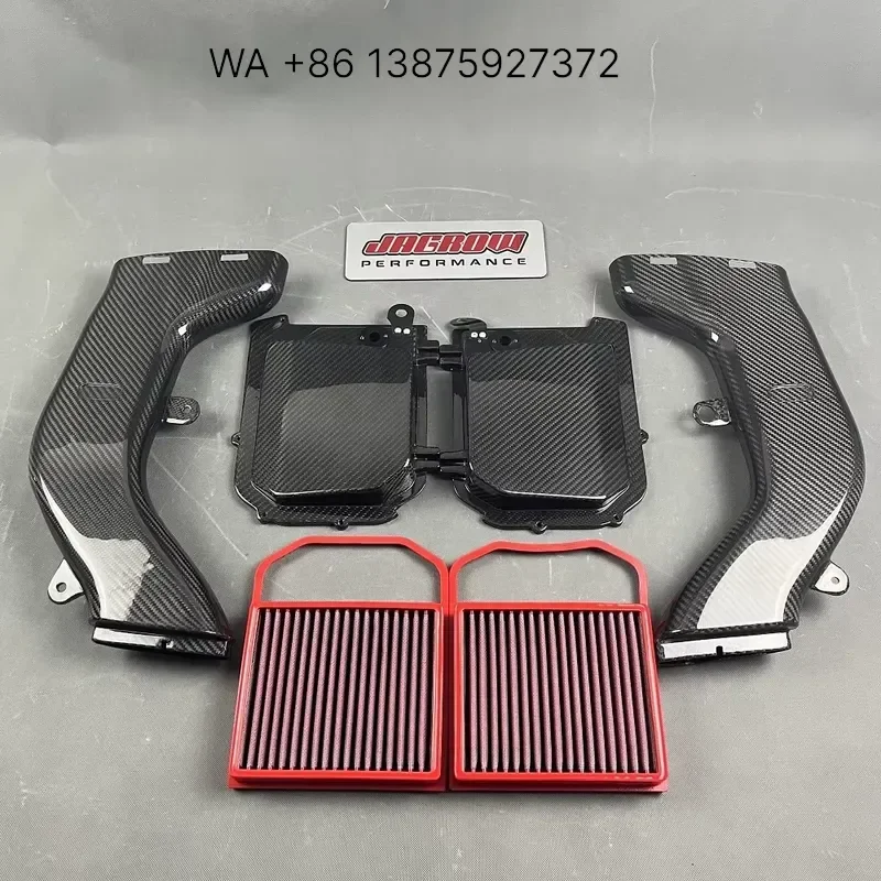 Custom Carbon Fiber Air Intake Kits for C43 High Performance Engine Induction System Replacement Parts