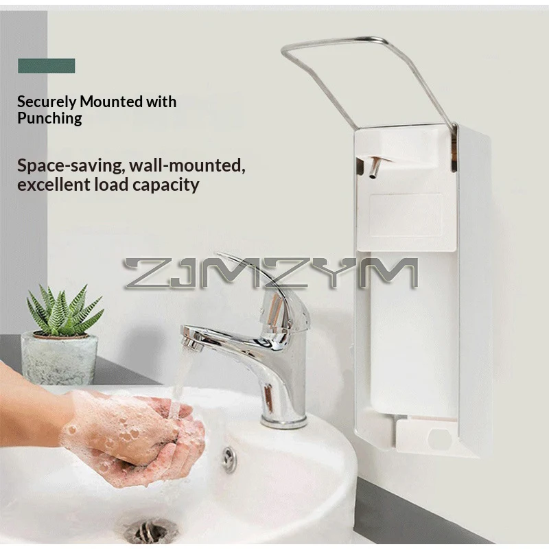 Wall Mount Liquid Dispenser Elbow Press Hand Washing Liquid Dispenser Pump Bottle Shampoo Shower dispenser