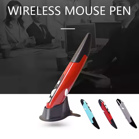2023 New 2.4G Wireless Mouse Pen Personality Creative Vertical Pen-Shaped Stylus Battery Mouse Suitable For PC And Laptop M F8P7