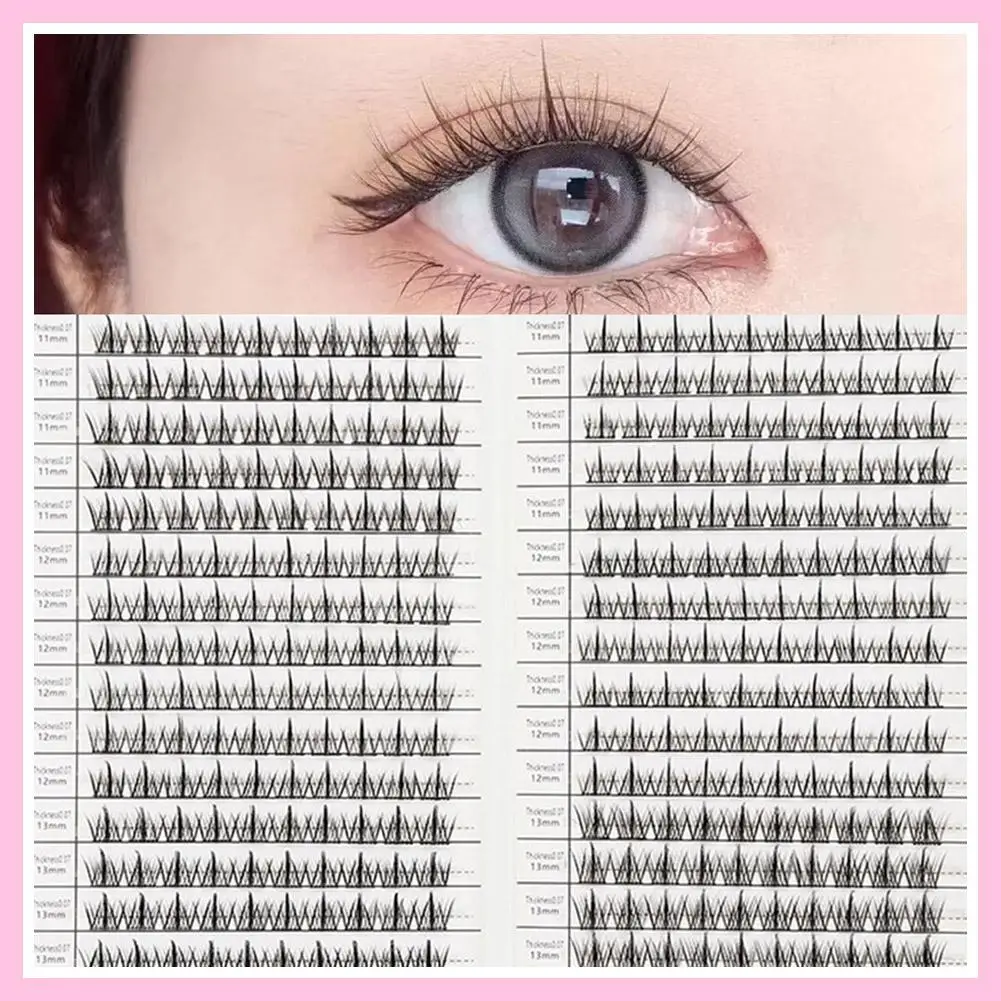 Pestañas postizas segmentadas, aspecto Natural, pestañas de tres pasos, maquillaje DIY, herramienta de extensiones de girasol de gran capacidad, A9U8