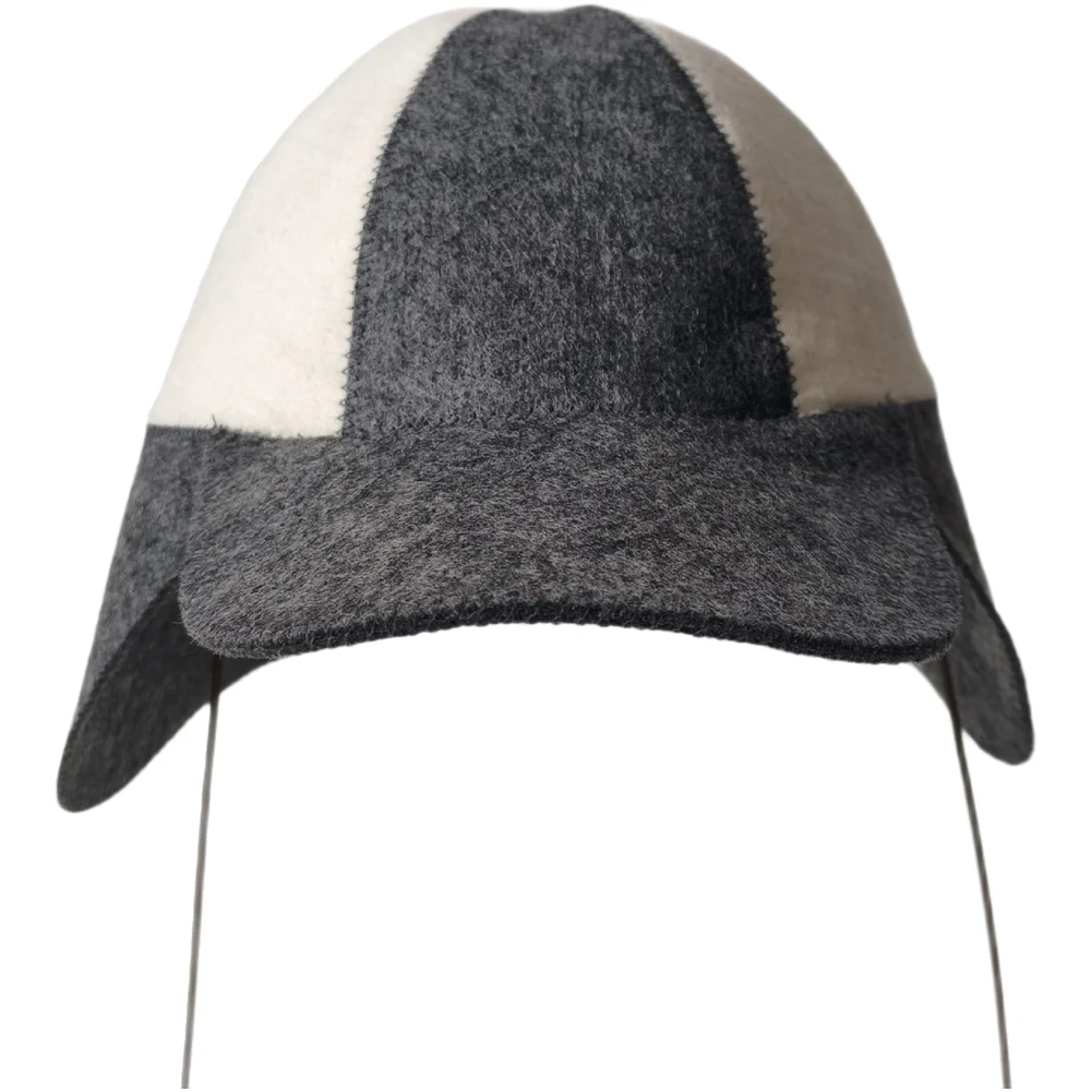 Thermal Protection Sauna Hat Combining Wool Density and Synthetic Fiber Flexibility for Stable Heat Management