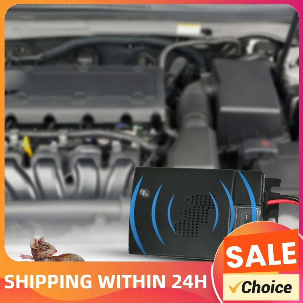 Car Ultrasonic Animal Sirens Intelligent Sensor Mice Deterrent Circuit Protection Ultrasonic Control Device Self-Check Mode