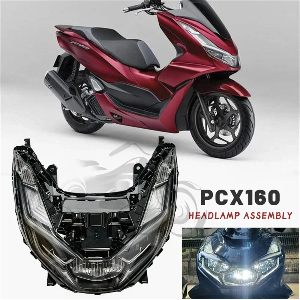 Fit For 2021 - 2022 HONDA PCX160 PCX125 PCX150 Motorcycle Headlight LED Headlamp Assembly Accessories PCX 160 150 125 Head light