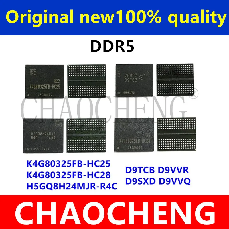 (1piece)100% test DDR5 8G K4G80325FB-HC03 K4G80325FB-HC25 K4G80325FB-HC28 H5GQ8H24MJR-R0C H5GQ8H24MJR-R4C BGA Chipset