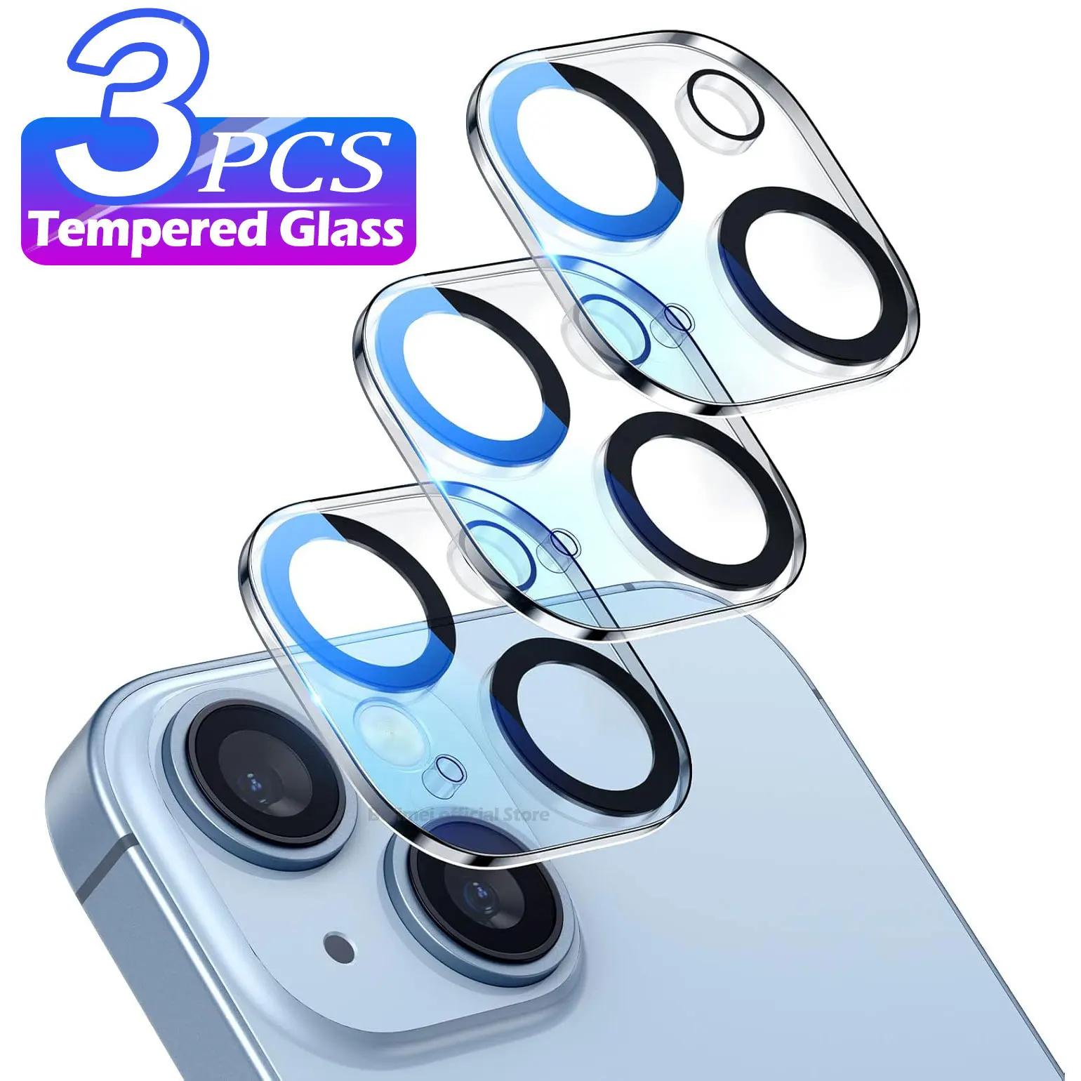 1-3Pcs Camera Lens Protector Glass For iPhone 16 Pro Max Camera Glass Film For IPhone 16 Plus Full Cover Protective Glass