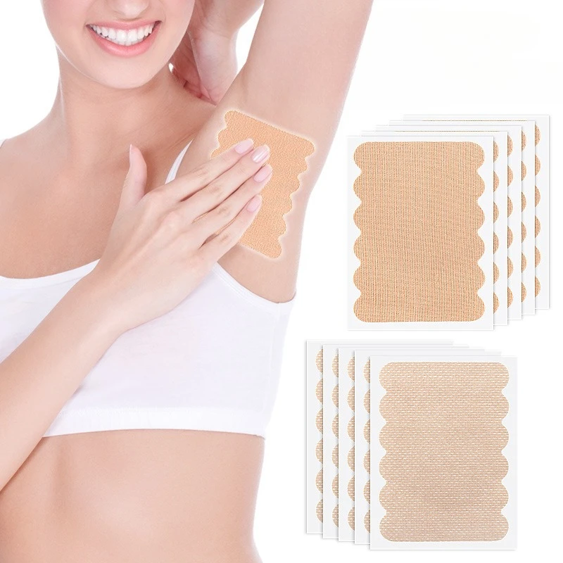 

Invisible Underarm Sweat Pads – Disposable Ultra-Thin Sweat Absorbent Sheets, Adhesive Armpit Shields with Elastic Wave Edge