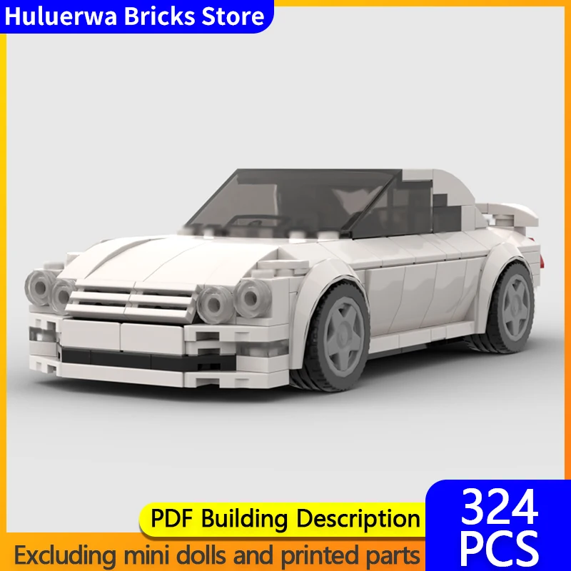 

Модель городской автомобиль MOC, строительные кирпичи AU XR8, высокопроизводительный мускулистый автомобиль, модульная технология, детский праздничный подарок, сборный игрушечный костюм