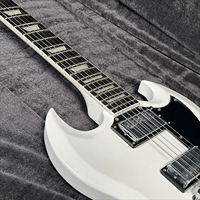 White SG Electric Guitar 22 Tone Position Roosewood Fingerboard Mahogany Body Free Shipping