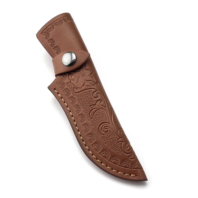 Handmade Leather Pocket Knife Holsters, Straight Knife Holder, Outdoor Carry Sheath Tool, Easy to Use