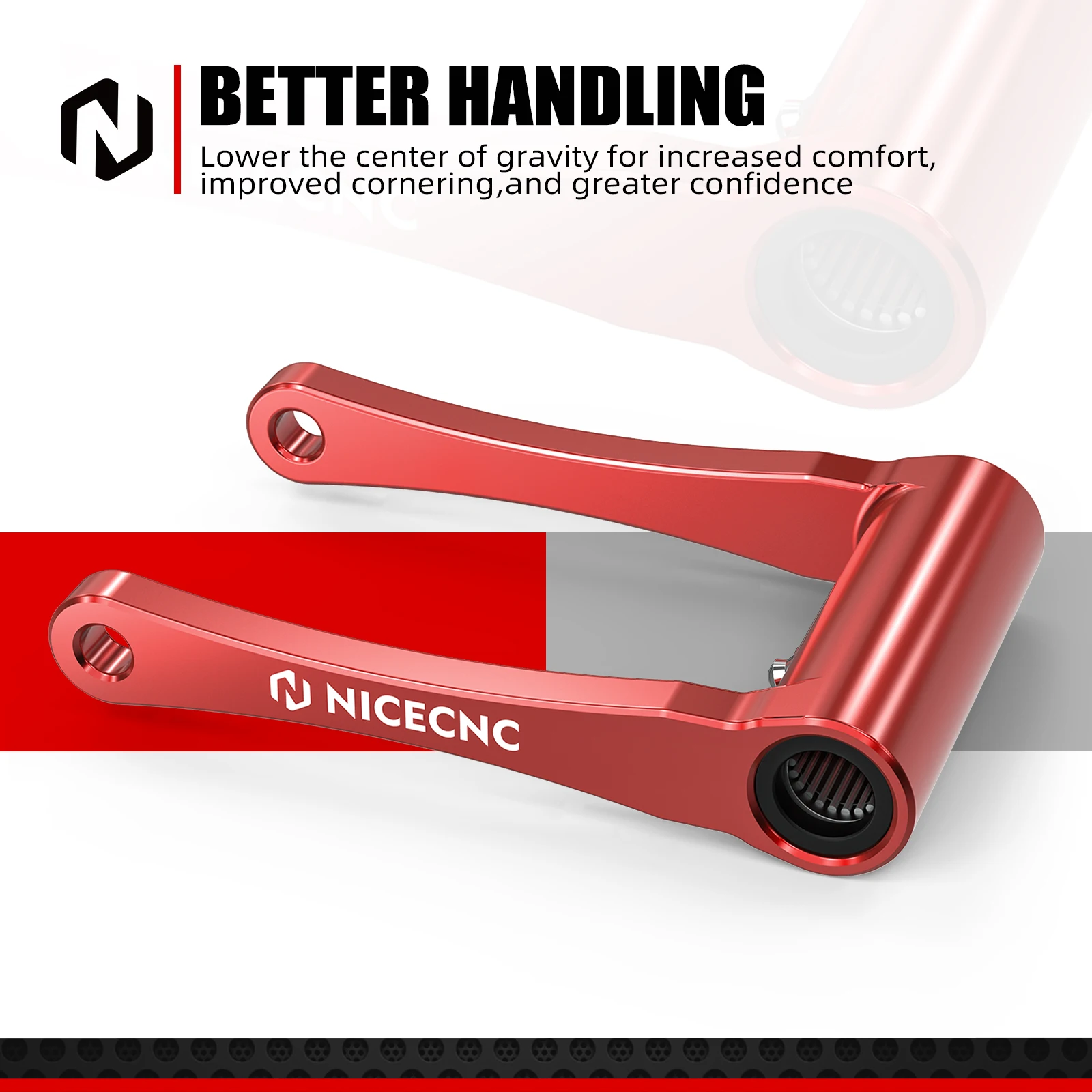 NICECNC Motorcycle 1.75 Lowering Link Kit For Honda CRF300L 2021-2025 CRF 300L /CRF300 L RALLY 2021-2025 2024 52475-K1T-E10