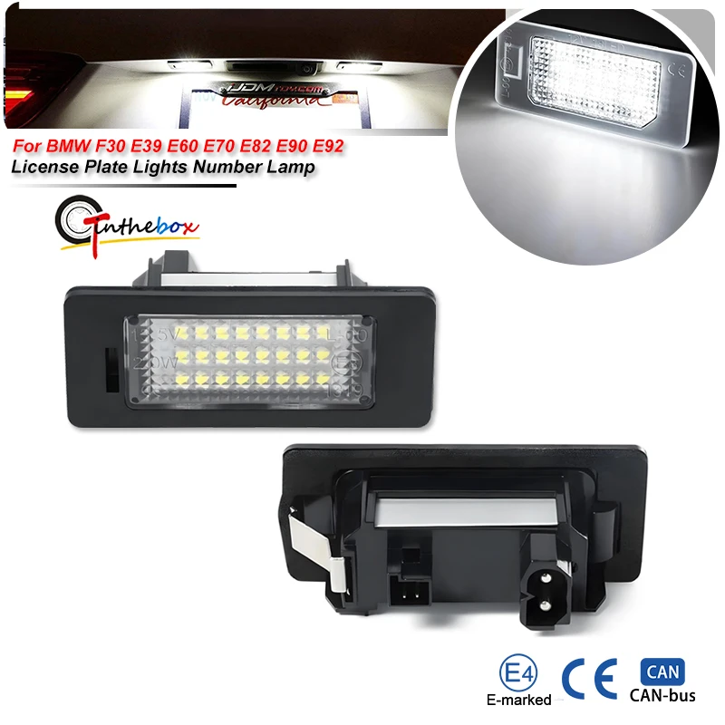 2X White Led Car Li…