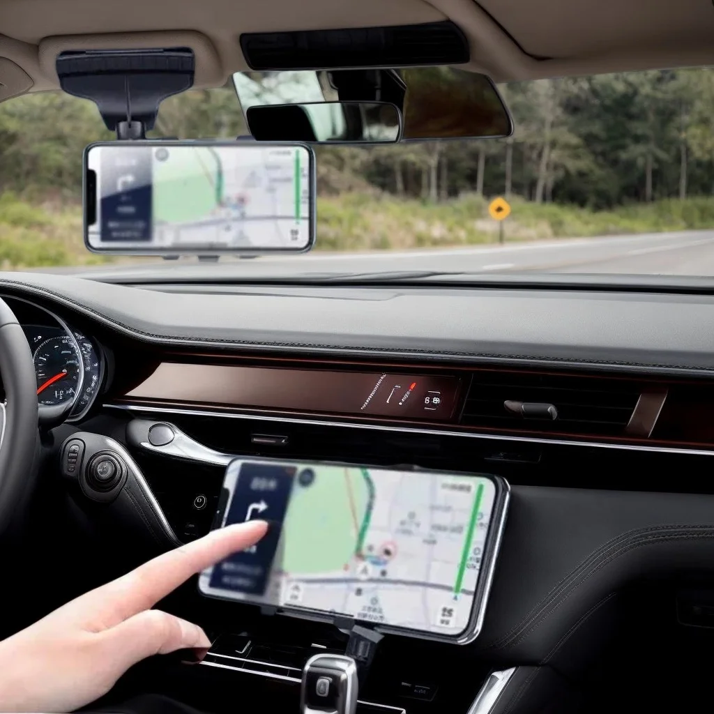 

Автомобильный держатель для телефона - легкая подставка с зажимом для приборной панели, GPS-навигация, многофункциональный держатель-кронштейн