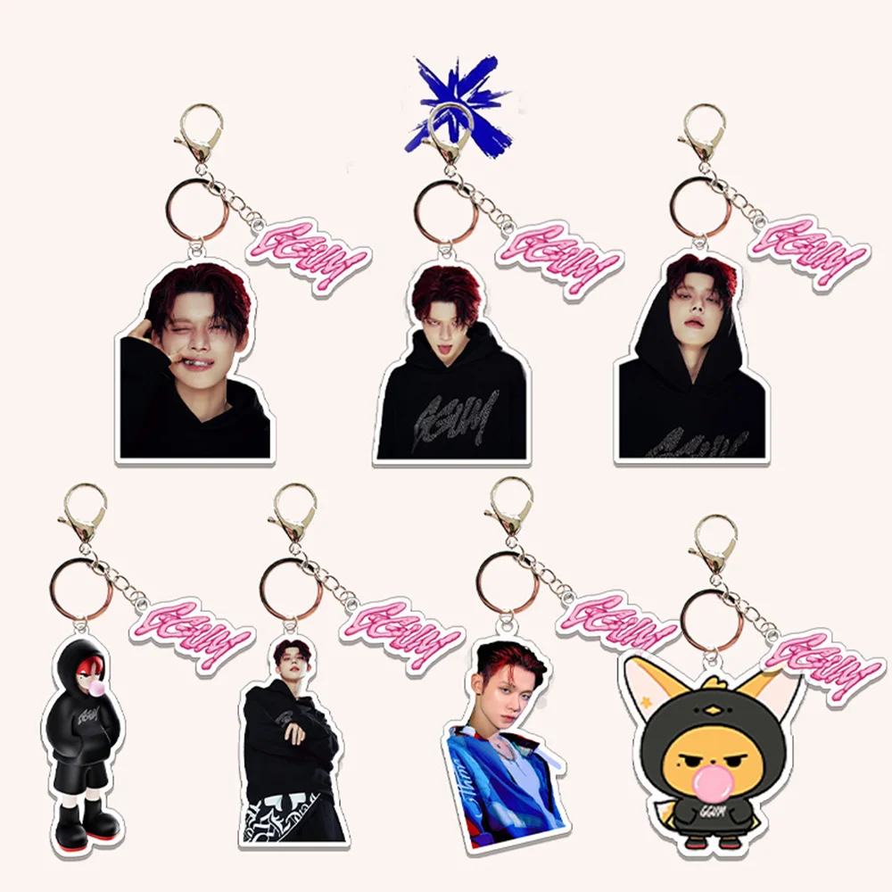 KPOP YeonJun SOLO Album GGUM Character Acrylic Keychain YeonJun Bag Accessories Decorations