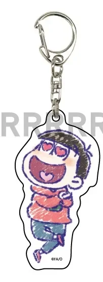 Game Karamatsu Choromatsu Ichimatsu Keychain Doll Anime Jyushimatsu Todomatsu Acrylic Keyring Pendant for Gift