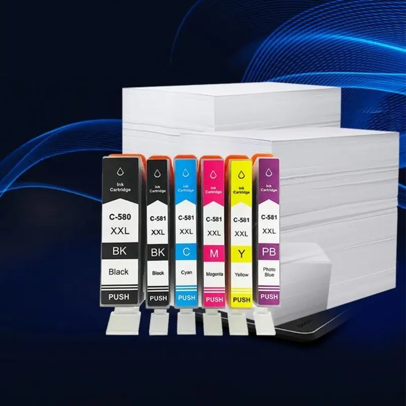 652F PGI580 PGBK CLI581 Cartridge Replacement for TS8150 TS8152 TS8250 Inks